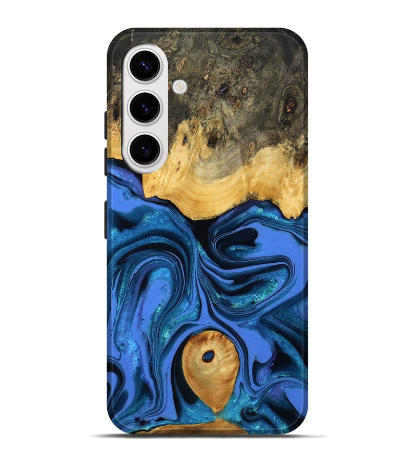 Galaxy S25 Plus Wood Live Edge Phone Case - Adler (Blue, 800540)