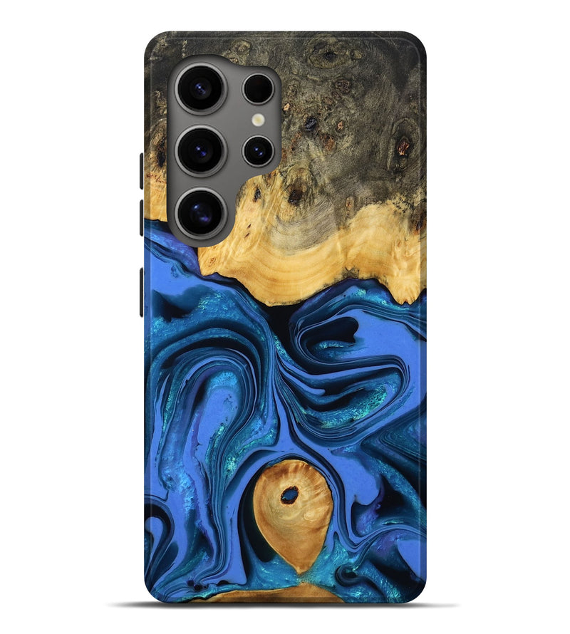 Galaxy S25 Ultra Wood Live Edge Phone Case - Adler (Blue, 800540)