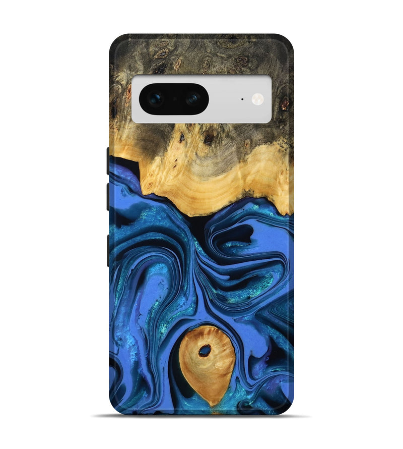Pixel 7 Wood Live Edge Phone Case - Adler (Blue, 800540)
