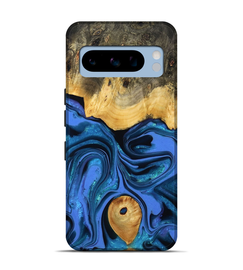 Pixel 8 Pro Wood Live Edge Phone Case - Adler (Blue, 800540)
