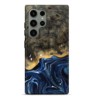 Galaxy S24 Ultra Wood Live Edge Phone Case - Leona (Blue, 800541)