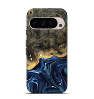 Pixel 10 Wood Live Edge Phone Case - Leona (Blue, 800541)