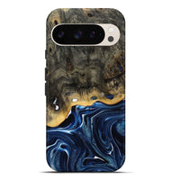 Pixel 10 Pro XL Wood Live Edge Phone Case - Leona (Blue, 800541)
