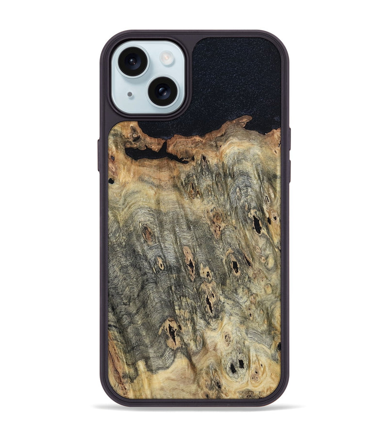 iPhone 15 Plus Wood Phone Case - Edd (Wood Burl, 800546)