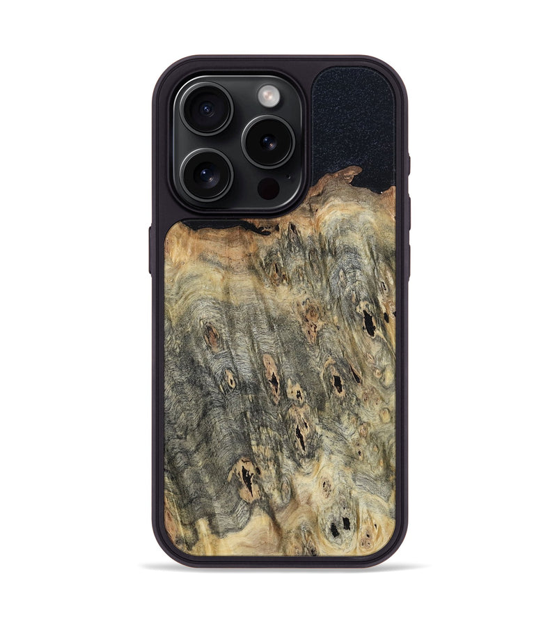 iPhone 15 Pro Wood Phone Case - Edd (Wood Burl, 800546)