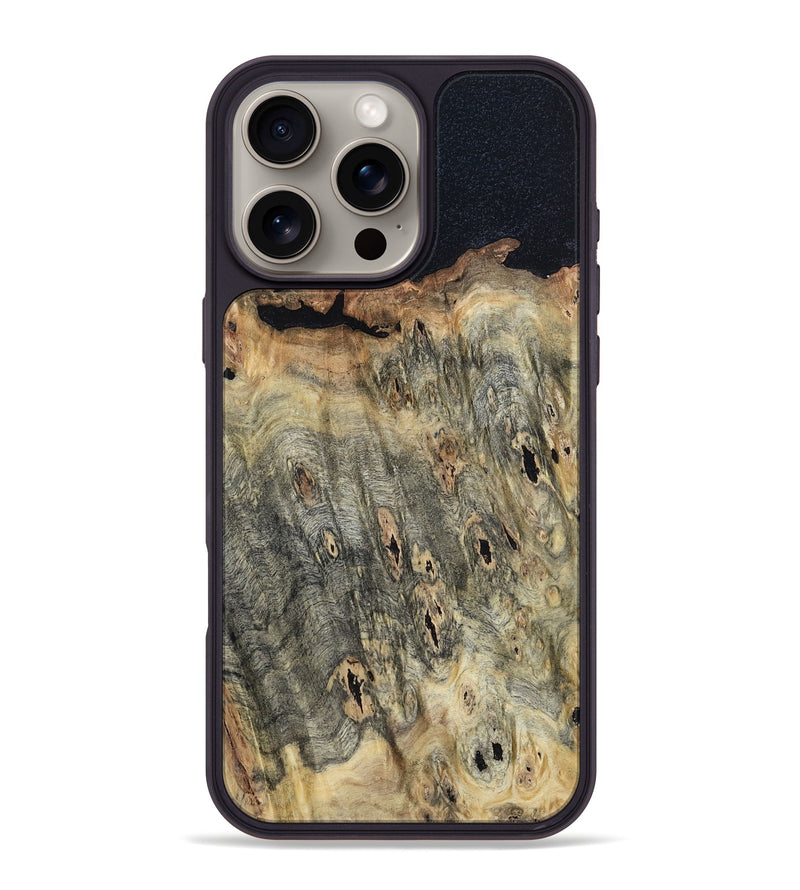 iPhone 16 Pro Max Wood Phone Case - Edd (Wood Burl, 800546)