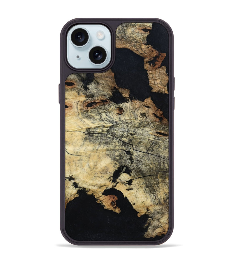 iPhone 15 Plus Wood Phone Case - Mariel (Wood Burl, 800551)