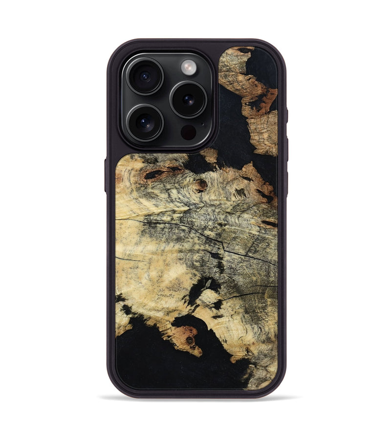 iPhone 15 Pro Wood Phone Case - Mariel (Wood Burl, 800551)