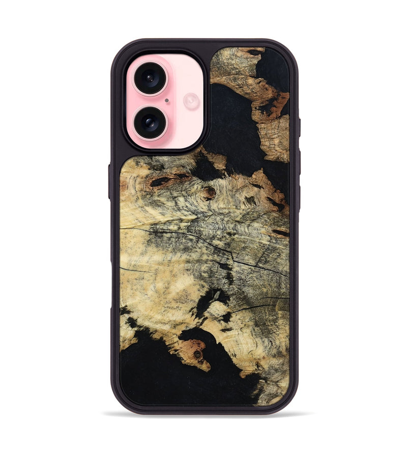 iPhone 16 Wood Phone Case - Mariel (Wood Burl, 800551)