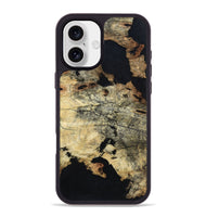 iPhone 16 Plus Wood Phone Case - Mariel (Wood Burl, 800551)