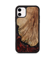 iPhone 11 Wood Phone Case - Joselin (Red, 800553)