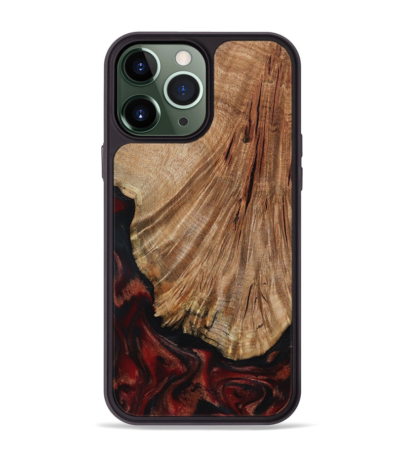 iPhone 13 Pro Max Wood Phone Case - Joselin (Red, 800553)