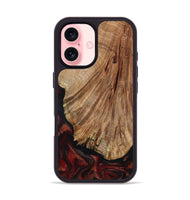 iPhone 16 Wood Phone Case - Joselin (Red, 800553)