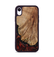 iPhone Xr Wood Phone Case - Joselin (Red, 800553)