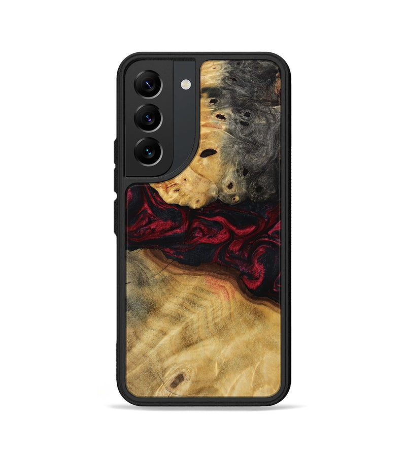 Galaxy S22 Wood Phone Case - Jair (Red, 800554)