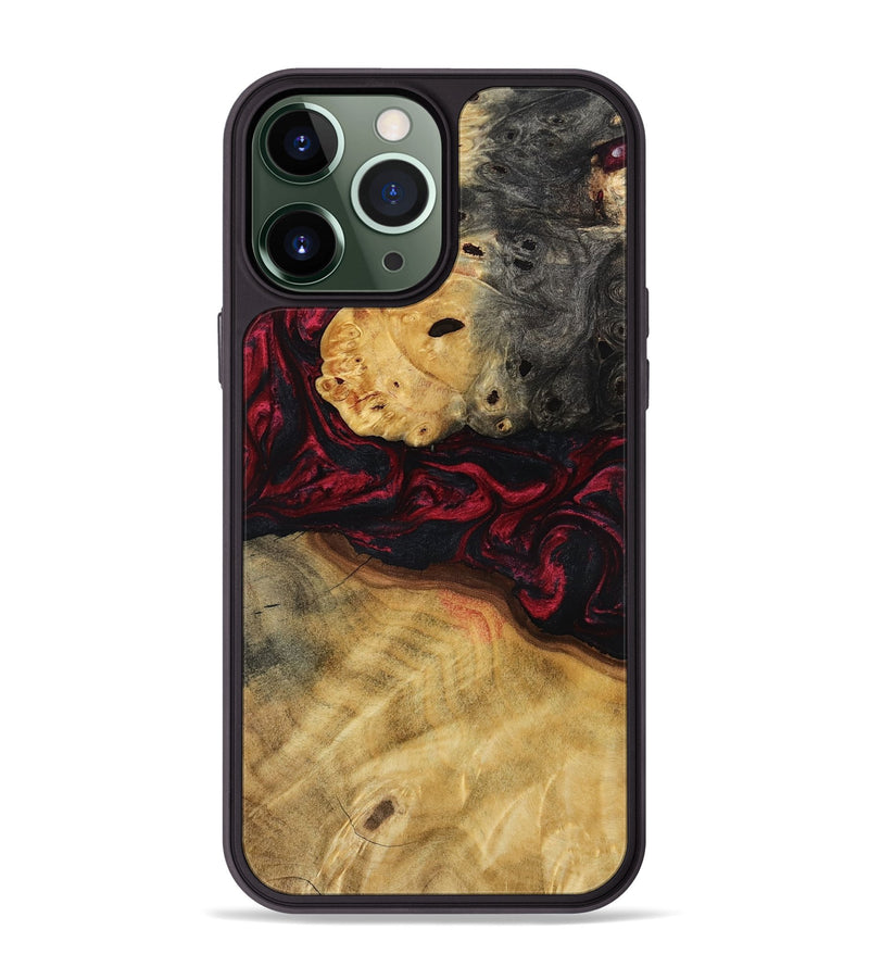iPhone 13 Pro Max Wood Phone Case - Jair (Red, 800554)