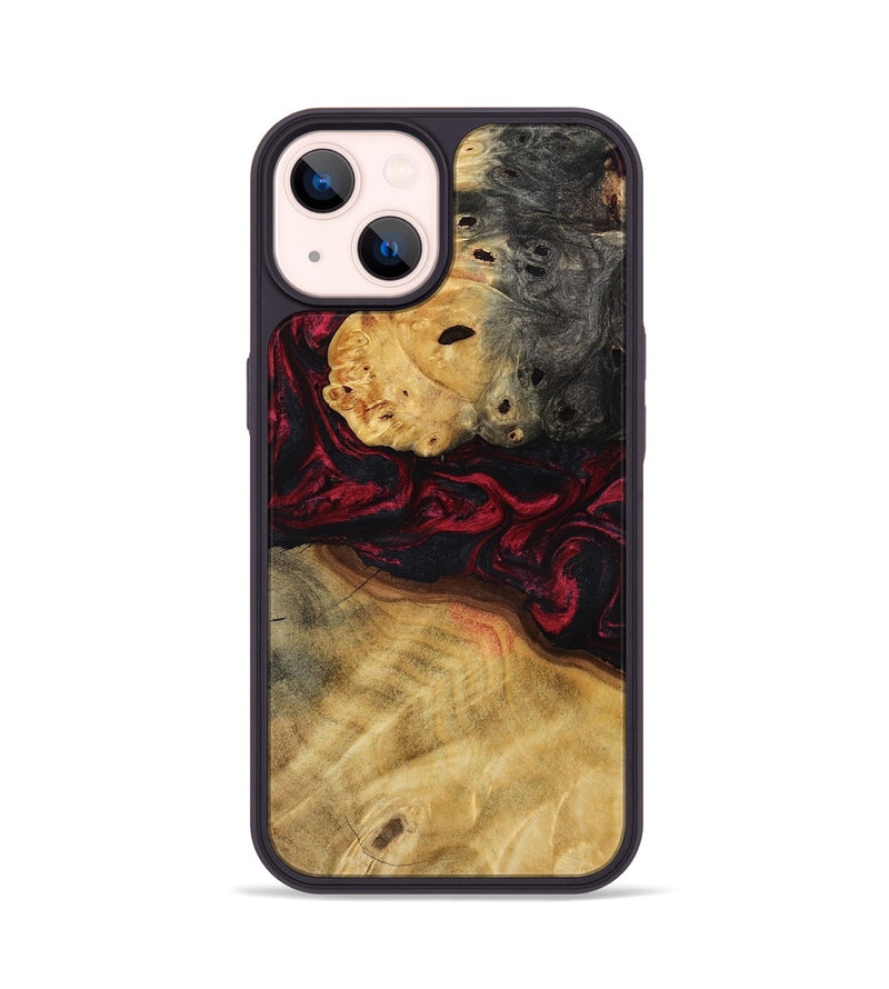 iPhone 14 Wood Phone Case - Jair (Red, 800554)