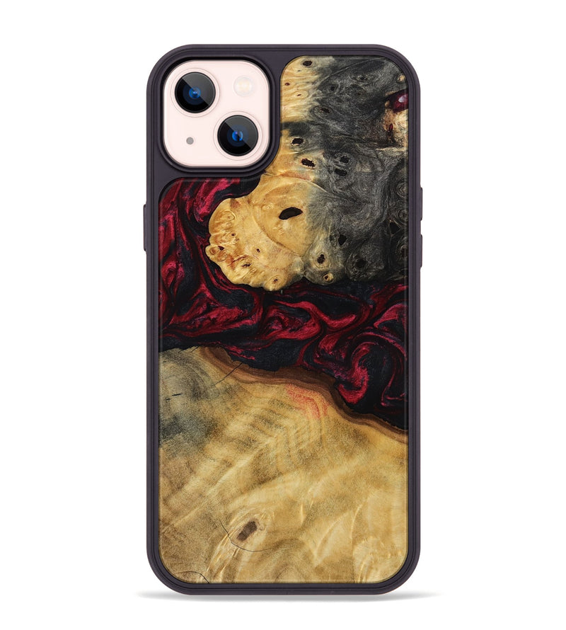 iPhone 14 Plus Wood Phone Case - Jair (Red, 800554)
