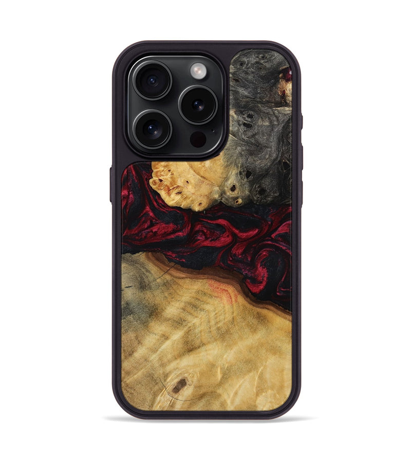 iPhone 15 Pro Wood Phone Case - Jair (Red, 800554)