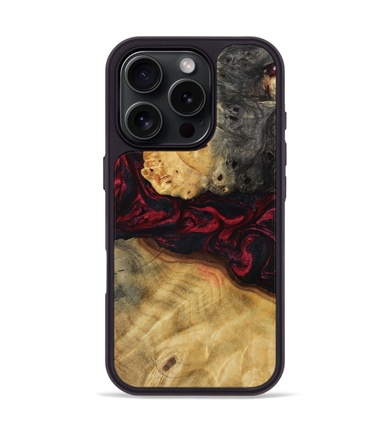 iPhone 16 Pro Wood Phone Case - Jair (Red, 800554)