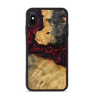 iPhone Xs Max Wood Phone Case - Jair (Red, 800554)