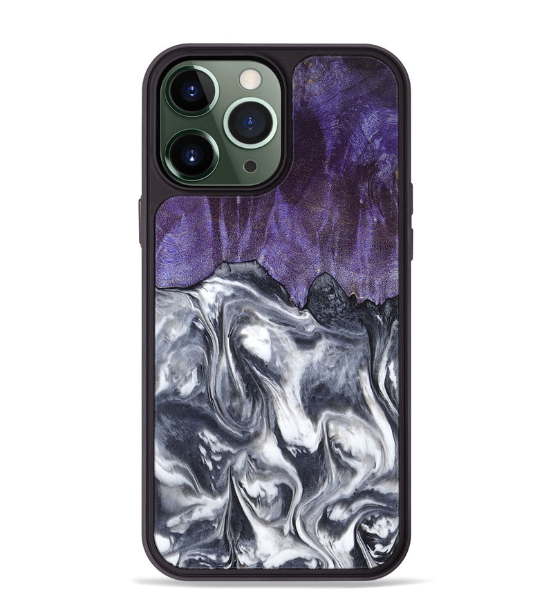 iPhone 13 Pro Max Wood Phone Case - Gunnar (Black & White, 800555)