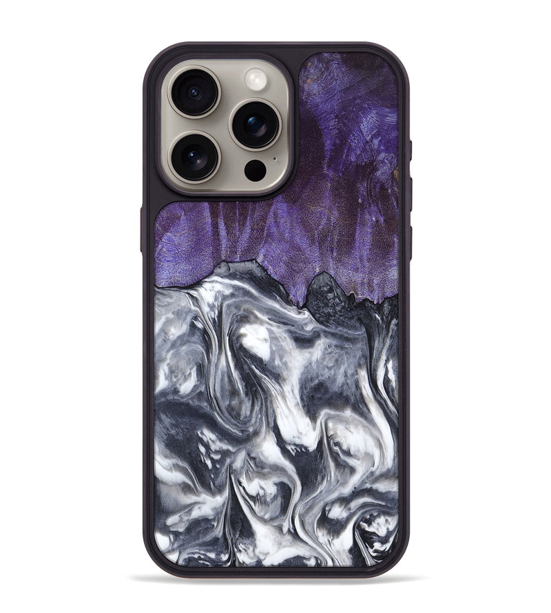 iPhone 15 Pro Max Wood Phone Case - Gunnar (Black & White, 800555)