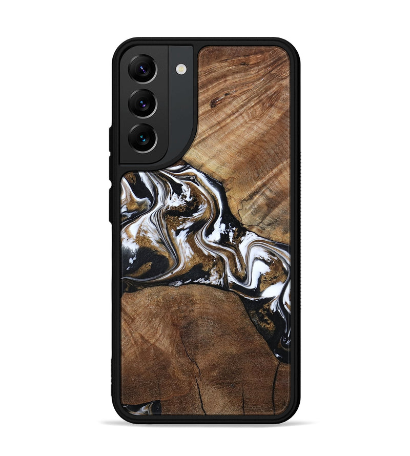 Galaxy S22 Plus Wood Phone Case - Rosanne (Black & White, 800556)