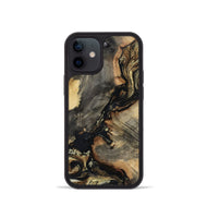 iPhone 12 mini Wood Phone Case - Ernest (Black & White, 800557)