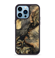 iPhone 14 Pro Max Wood Phone Case - Ernest (Black & White, 800557)