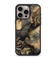 iPhone 15 Pro Max Wood Phone Case - Ernest (Black & White, 800557)