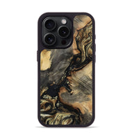 iPhone 15 Pro Wood Phone Case - Ernest (Black & White, 800557)