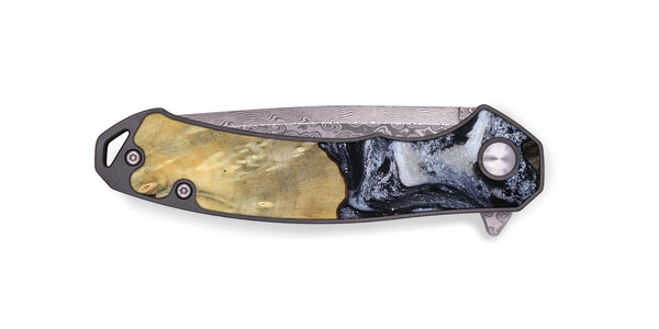 EDC Wood Pocket Knife - Andria (Black & White, 800558)