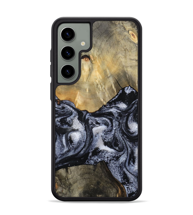 Galaxy S24 Plus Wood Phone Case - Andria (Black & White, 800558)