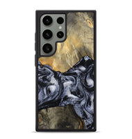 Galaxy S24 Ultra Wood Phone Case - Andria (Black & White, 800558)