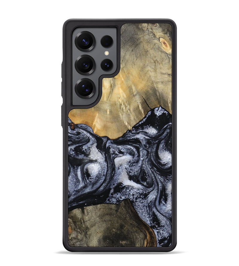 Galaxy S25 Ultra Wood Phone Case - Andria (Black & White, 800558)