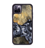 iPhone 11 Pro Max Wood Phone Case - Andria (Black & White, 800558)