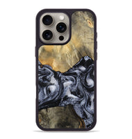 iPhone 16 Pro Max Wood Phone Case - Andria (Black & White, 800558)