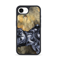 iPhone 16e Wood Phone Case - Andria (Black & White, 800558)