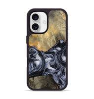 iPhone 17 Wood Phone Case - Andria (Black & White, 800558)