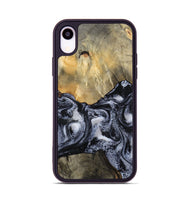 iPhone Xr Wood Phone Case - Andria (Black & White, 800558)