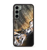 Galaxy S23 Plus Wood Phone Case - Hailee (Black & White, 800559)
