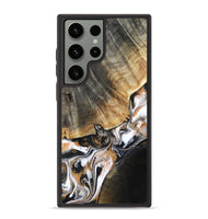 Galaxy S23 Ultra Wood Phone Case - Hailee (Black & White, 800559)