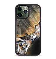 iPhone 13 Pro Max Wood Phone Case - Hailee (Black & White, 800559)