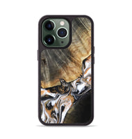 iPhone 13 Pro Wood Phone Case - Hailee (Black & White, 800559)