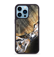 iPhone 14 Pro Max Wood Phone Case - Hailee (Black & White, 800559)