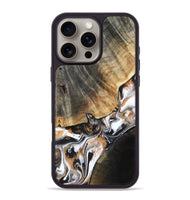 iPhone 16 Pro Max Wood Phone Case - Hailee (Black & White, 800559)