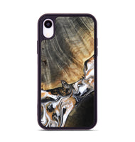 iPhone Xr Wood Phone Case - Hailee (Black & White, 800559)
