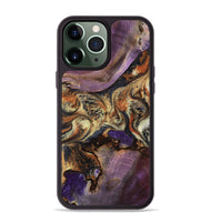 iPhone 13 Pro Max Wood Phone Case - Amaris (Black & White, 800561)