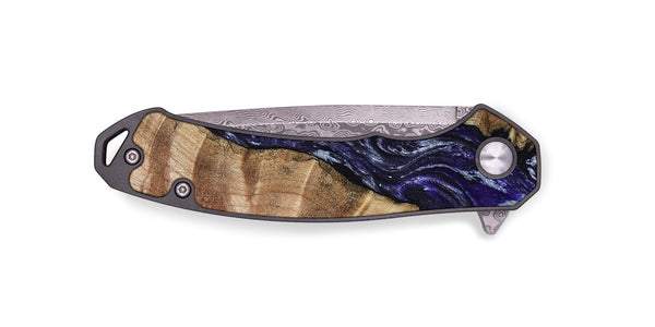 EDC Wood Pocket Knife - Taytum (Purple, 800603)